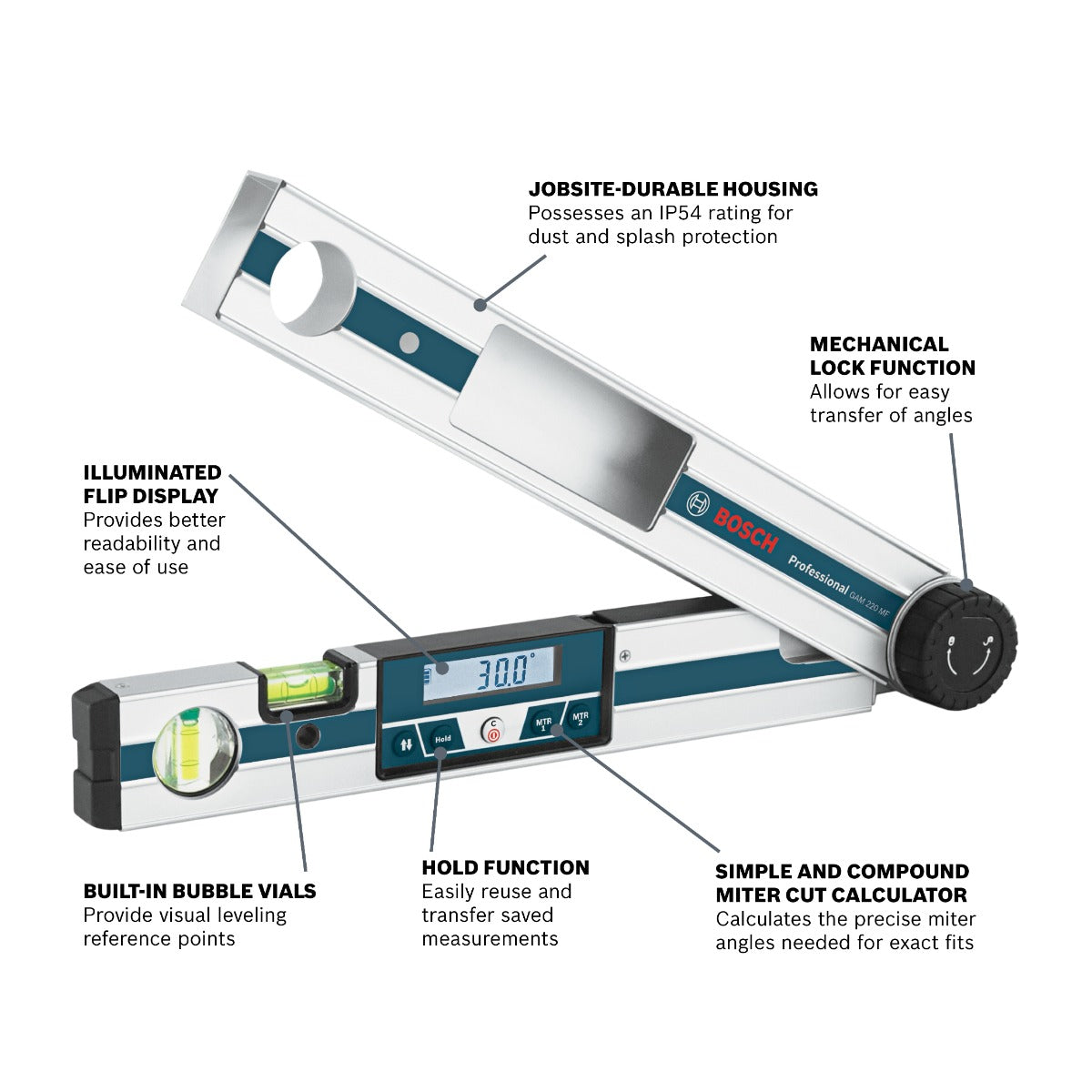Bosch Digital Angle Finder GAM 220 MF