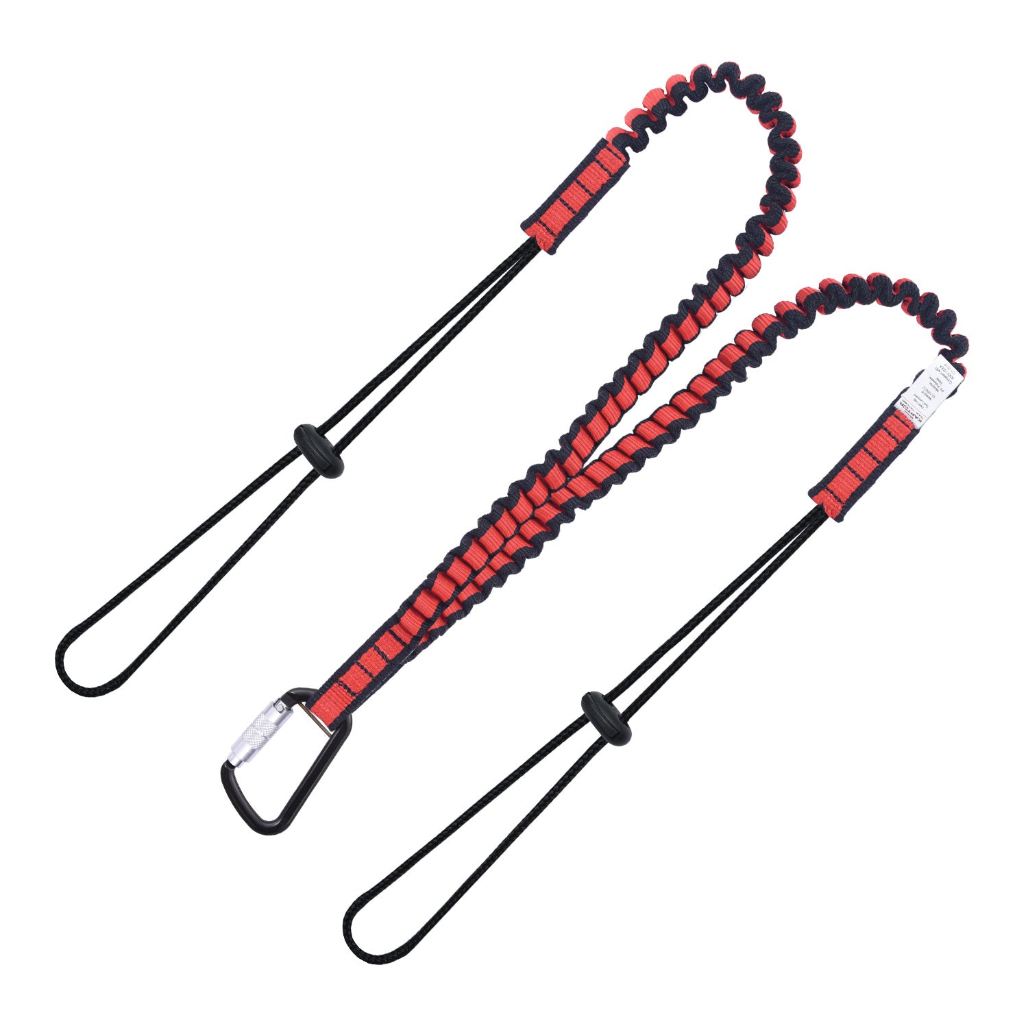 K Strong Kaptor Elasticated Dual Leg Tool Lanyard w/Drawstring Cord and Carabiner 22 lbs. DL100022
