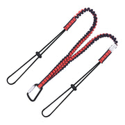 K Strong Kaptor Elasticated Dual Leg Tool Lanyard w/Drawstring Cord and Carabiner 22 lbs. DL100022