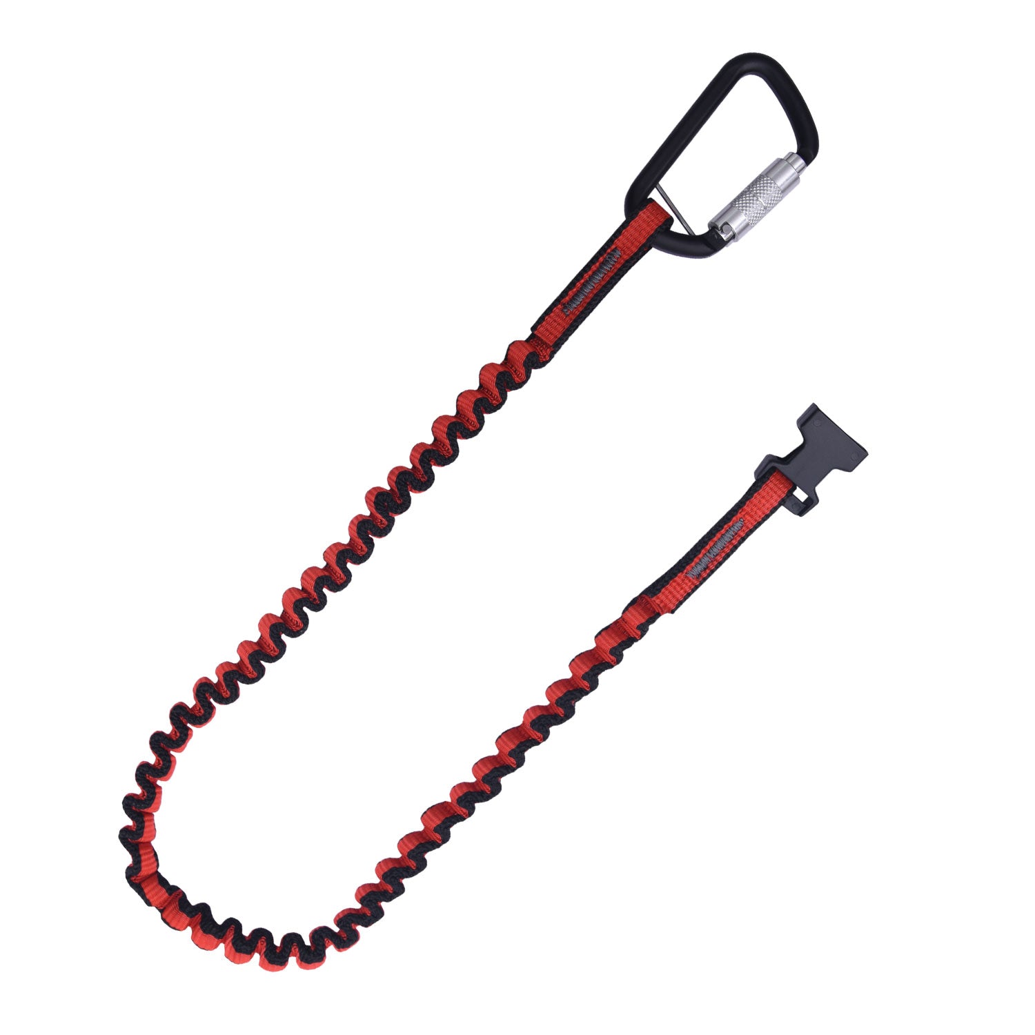 K Strong Kaptor Detachable Elasticated Single Leg Tool Lanyard w/ Screwgate Carabiner (w/o Loop) 5 lbs. DL100400