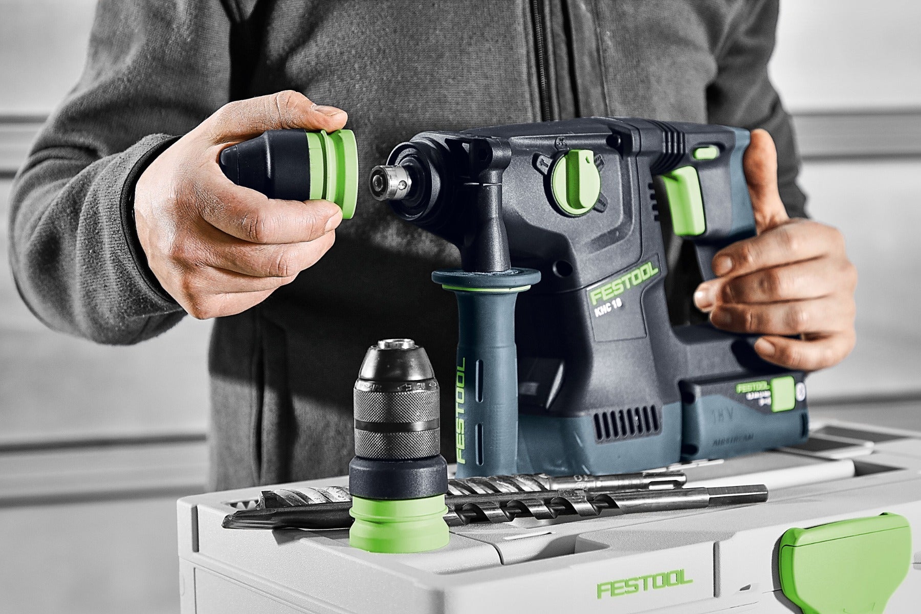 Festool Cordless Rotary Hammer Drill KHC 18 EB-Basic 577450