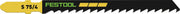 Festool Wood Basic Cut 3 in. Jigsaw Blade S 75/4, 5-Pack 204305