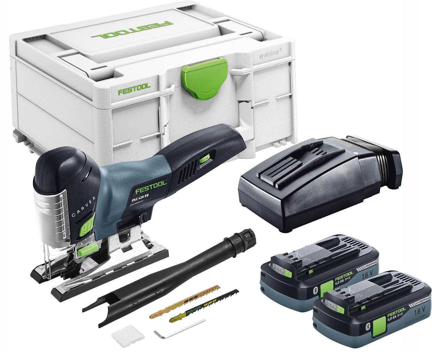 Festool CARVEX Cordless Jigsaw PSC 420 EBI-Plus w/ 4.0Ah Battery Kit 576527
