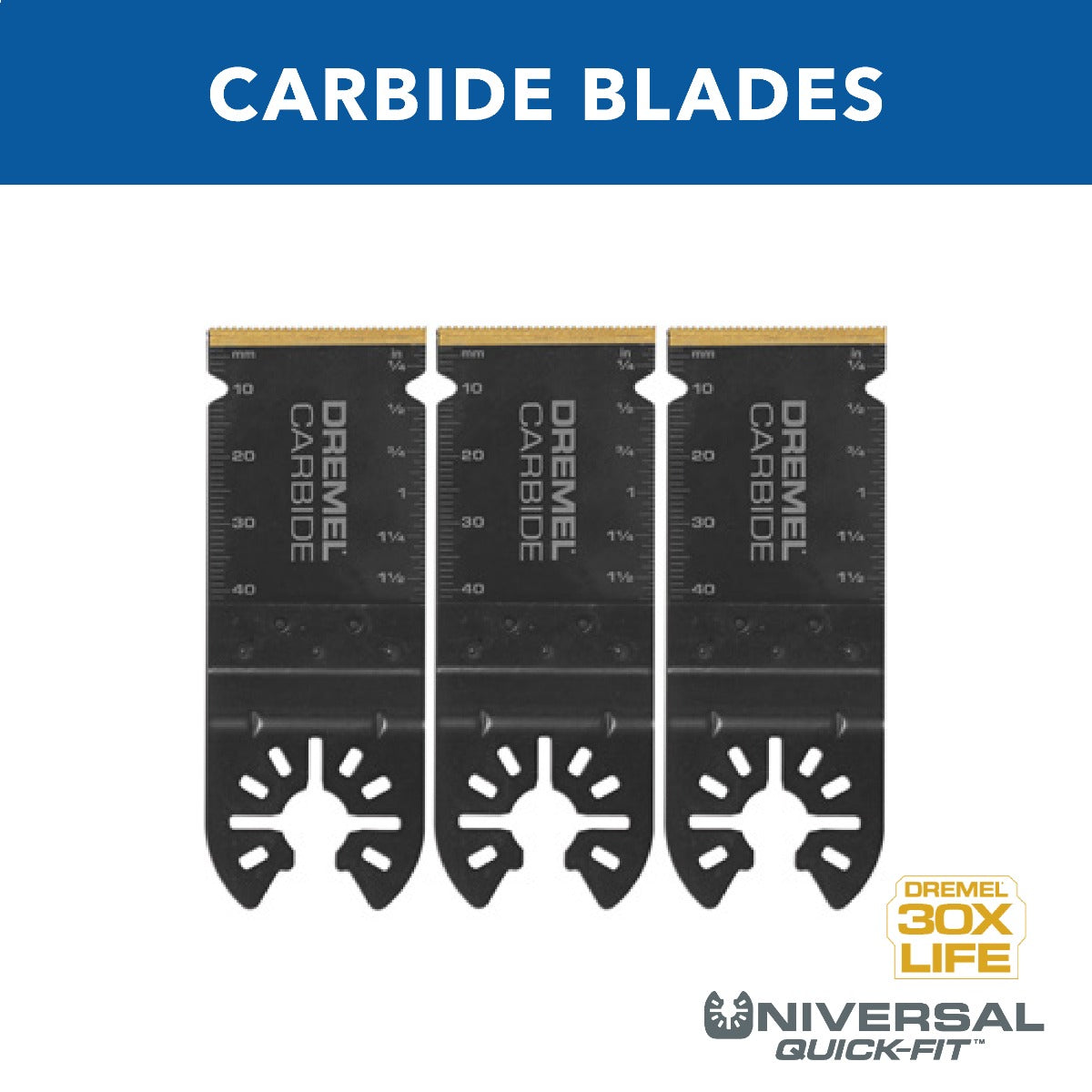 1-1/4 in. Carbide Flush Cutting Oscillating Blade, 3-Pack