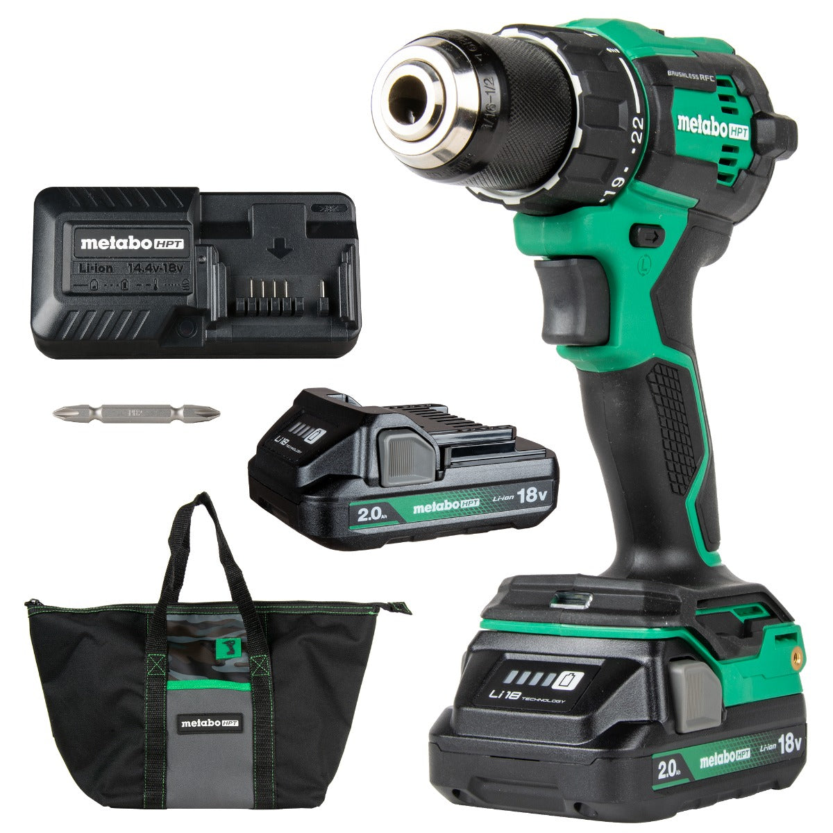 Metabo HPT 18V MultiVolt Cordless Brushless Hammer Drill