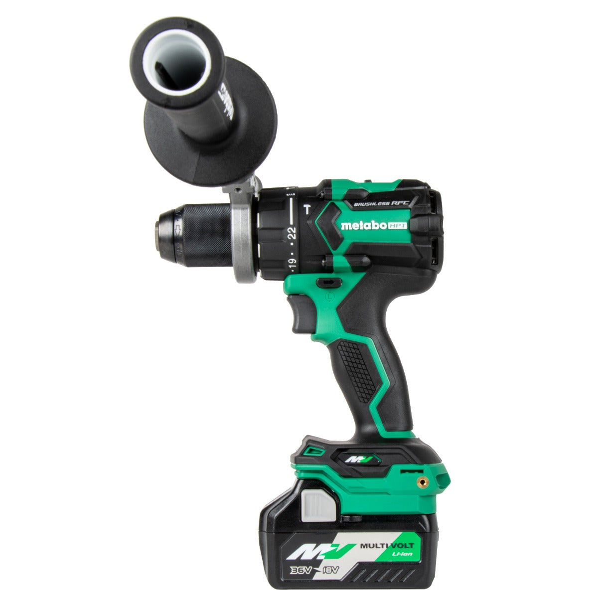 Metabo 36V MultiVolt Brushless 1/2 in. Hammer Drill with 2x 2.5Ah Batteries, Charger & Case DV36DCM