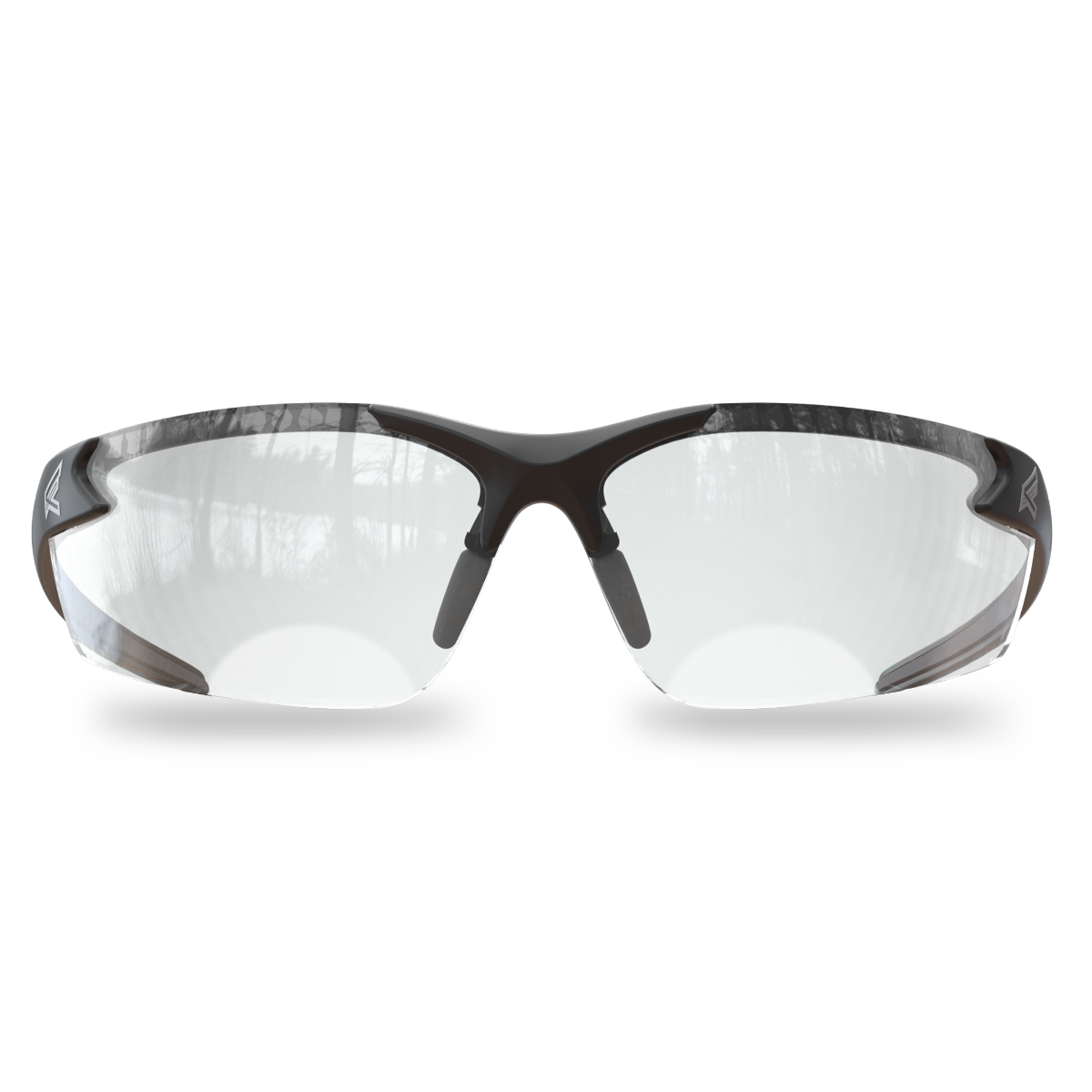 Edge Eyewear Zorge G2 Safety Glasses, Black Frame, Clear 2.0 Progressive Magnification Lens DZ111-2.0-G2