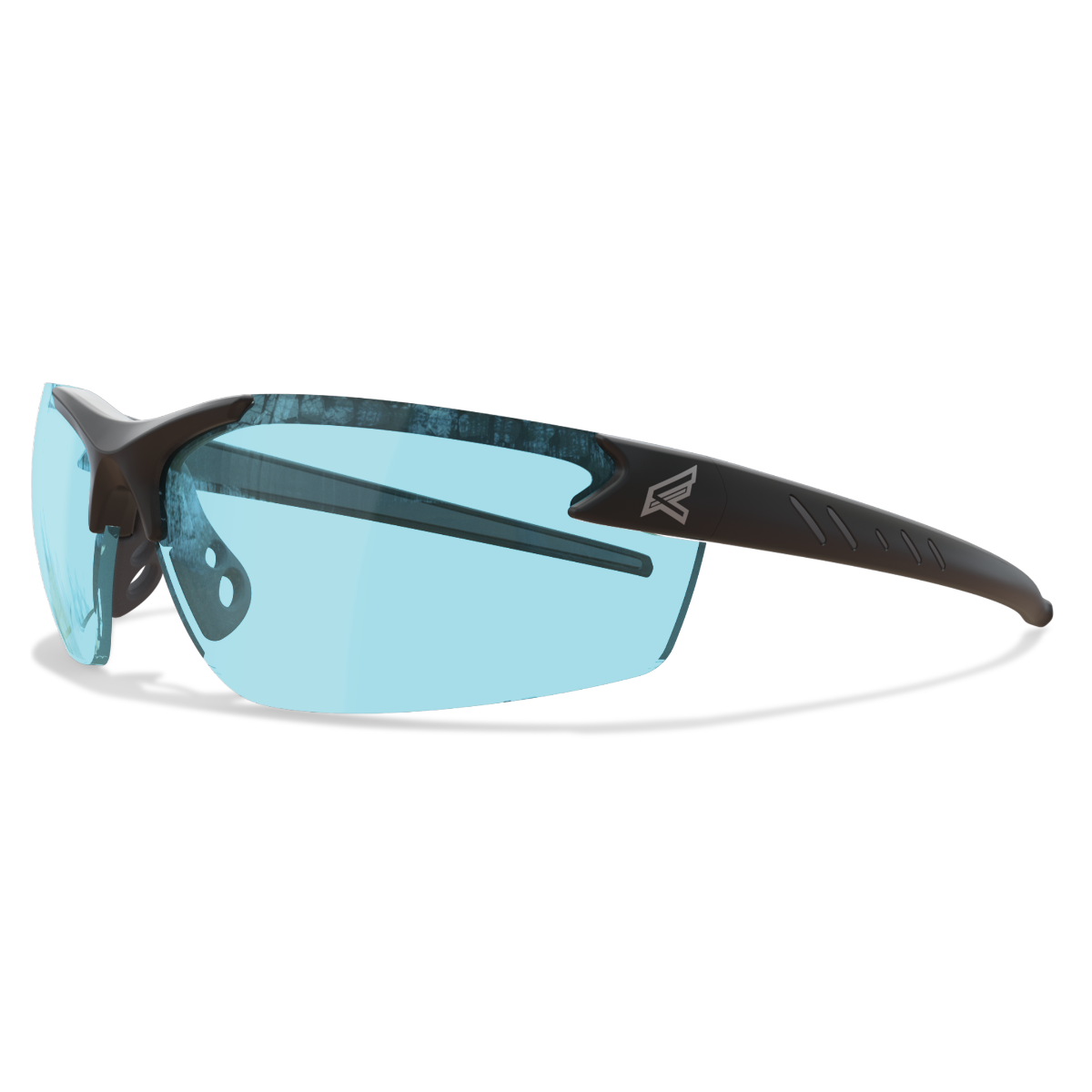 Edge Eyewear Zorge G2 Safety Glasses, Black Frame, Light Blue Vapor Shield Lens DZ113VS-G2