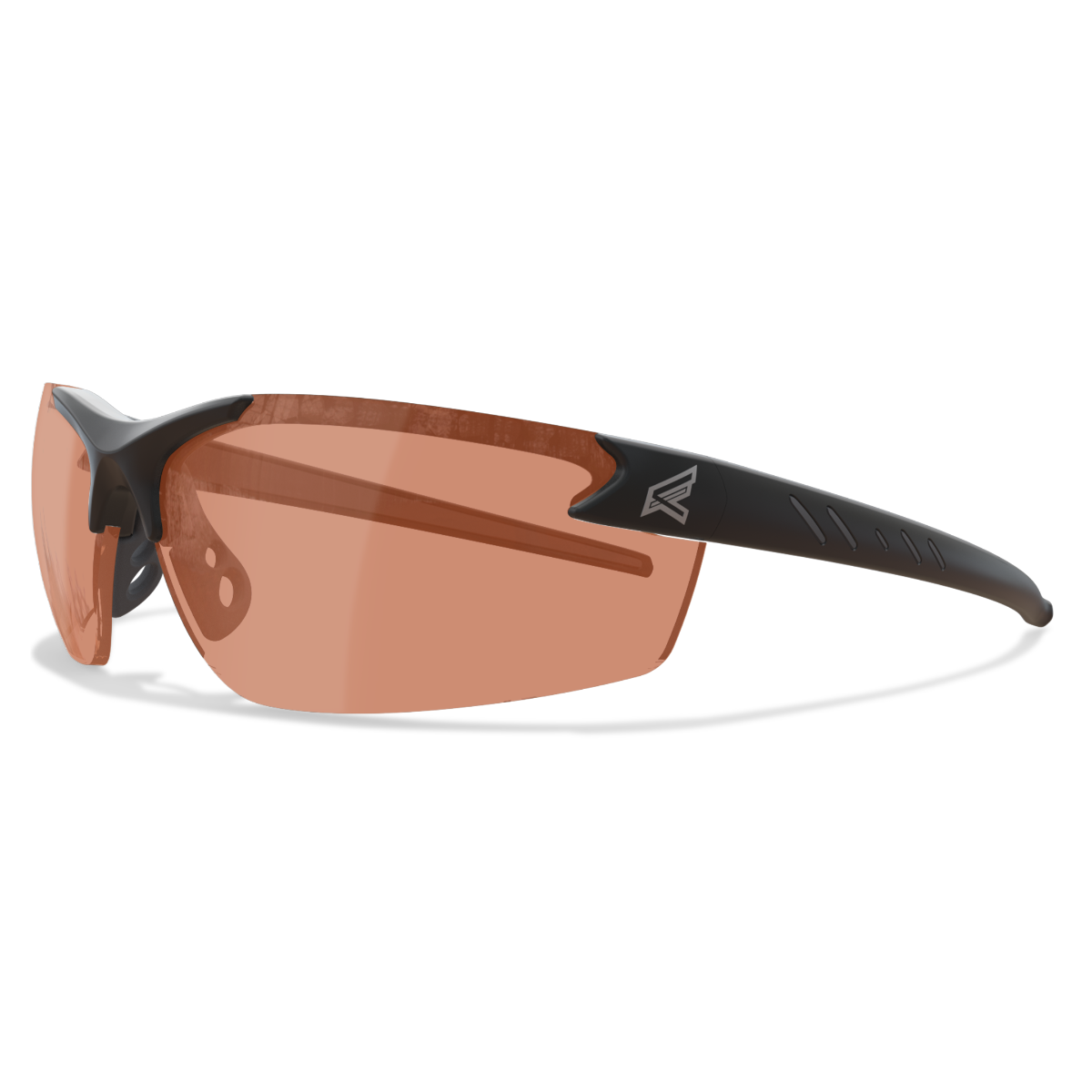 Edge Eyewear Zorge G2 Safety Glasses, Black Frame, Amber Lens DZ114-G2