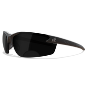 Edge Eyewear Zorge G2 Safety Glasses, Black Frame, Smoke 2.0 Progressive Magnification Lens DZ116-2.0-G2