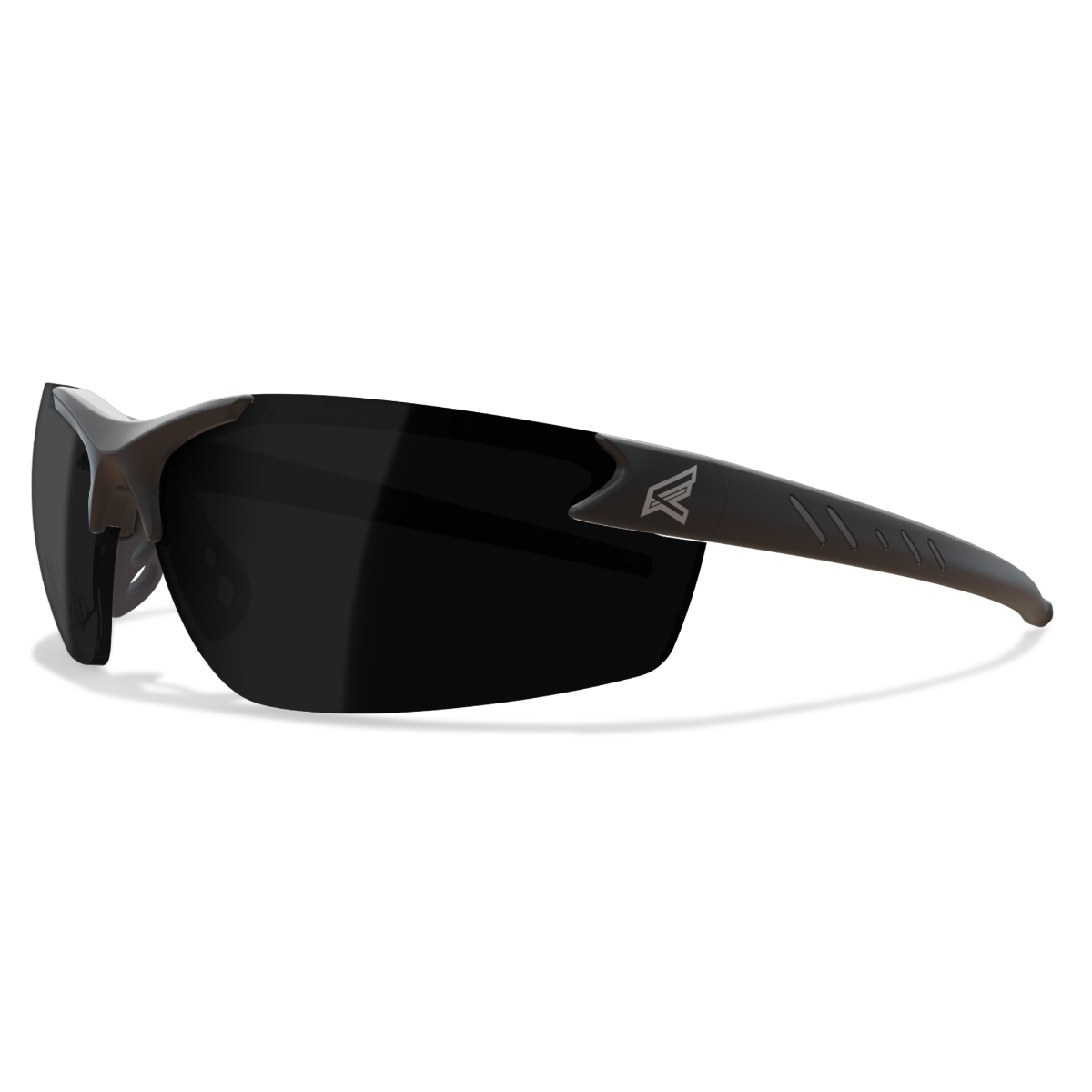 Edge Eyewear Zorge G2 Safety Glasses, Black Frame, Smoke Vapor Shield Lens DZ116VS-G2