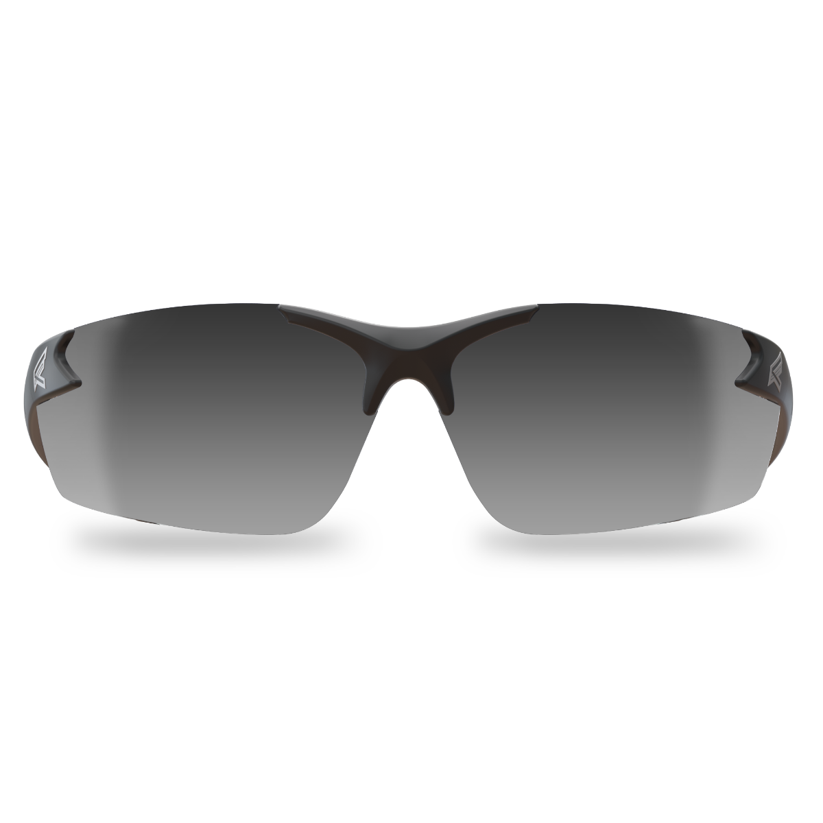 Edge Eyewear Zorge G2 Safety Glasses, Black Frame, Silver Mirror Lens DZ117-G2
