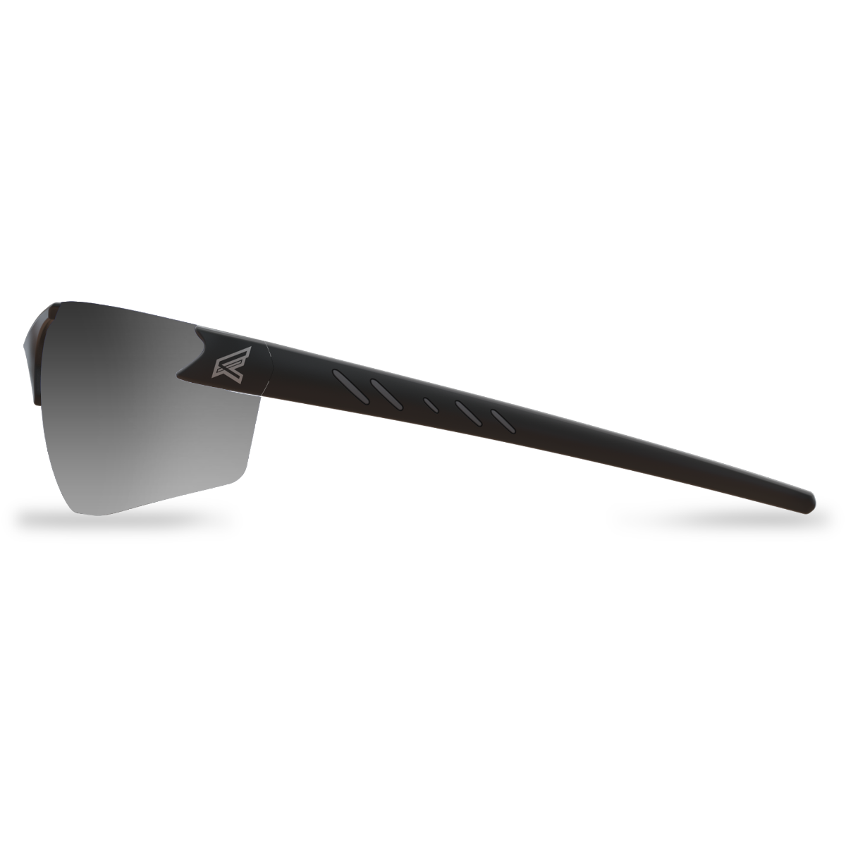 Edge Eyewear Zorge G2 Safety Glasses, Black Frame, Silver Mirror Lens DZ117-G2