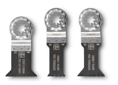 Fein Combo Starlock E-Cut Wood & Metal Saw Blade Kit, 3-Pack 35222952140