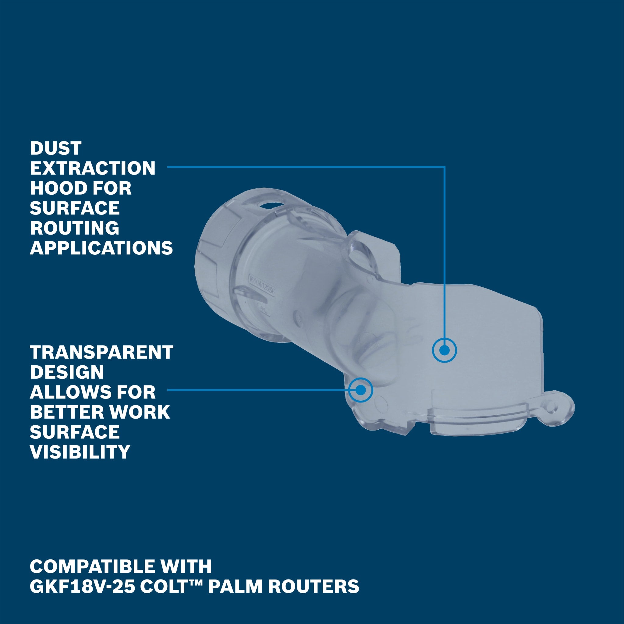 Bosch Surface Routing Dust Extraction Hood RA1131