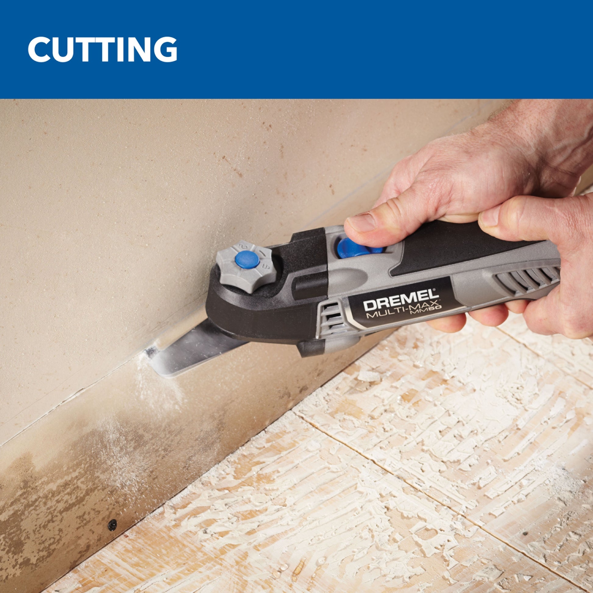 Dremel Multi-Max 3.5 Amp Variable Speed Corded Oscillating Multi-Tool Kit w/ 8 Accessories and Storage Bag MM35-02