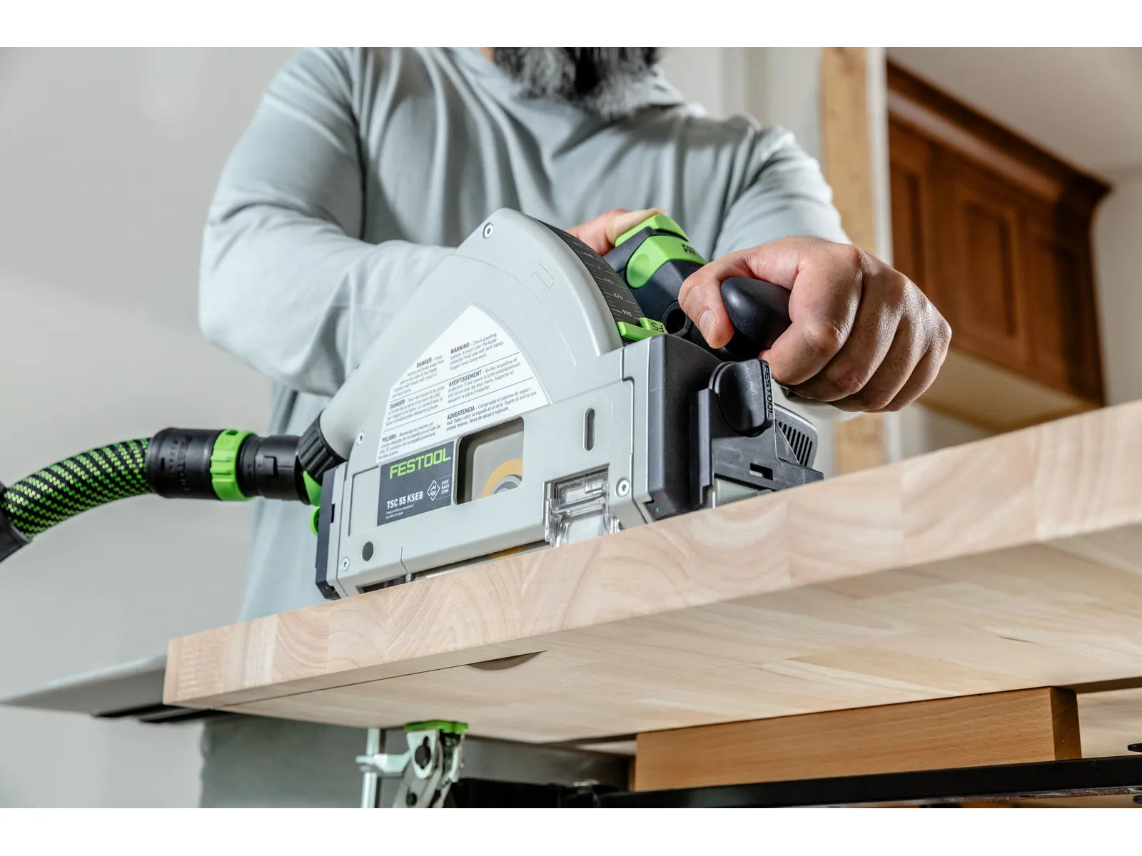 Festool 18V 6-1/4 in. Cordless Track Saw TSC 55 KS-Basic (Bare Tool) 577991