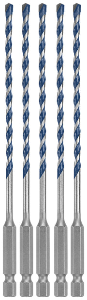 Bosch 5/32" x 6" Blue Xtreme Carbide Hammer Drill Bit, 5-Pack BXH025
