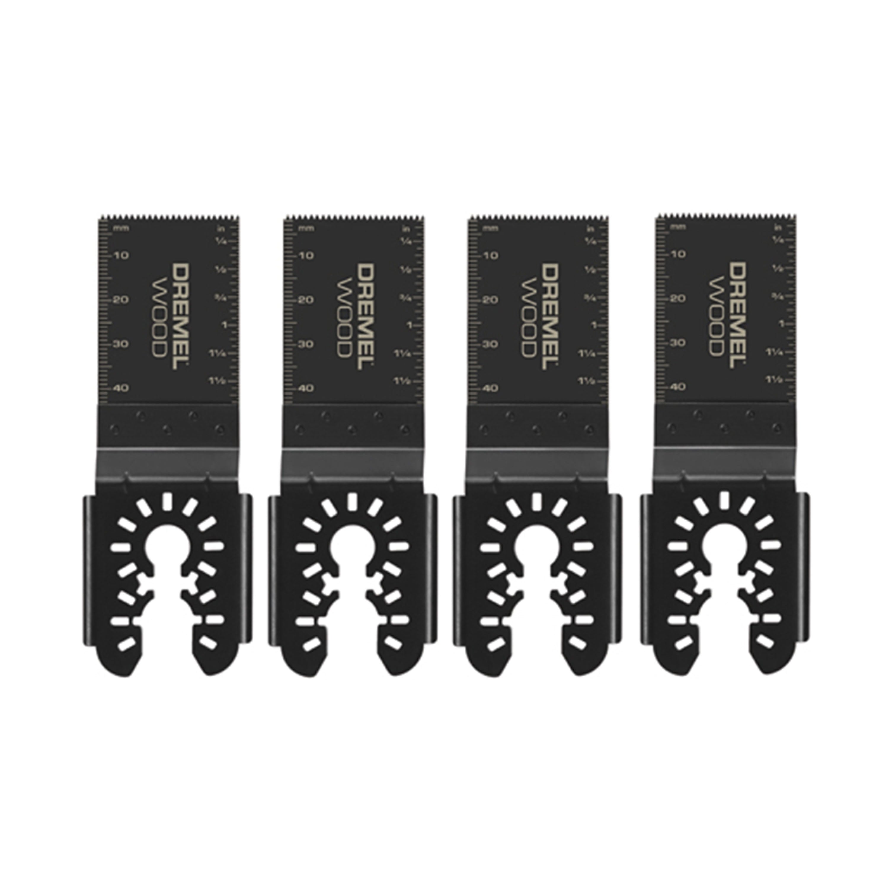 Universal Dual Interface Wood Flush Cut Blade, 4-Pack