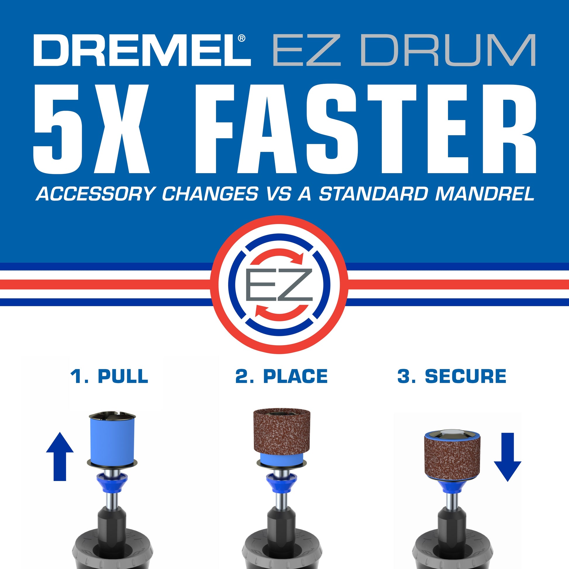 Dremel 1/2 in. EZ Drum Mandrel EZ407SA-01