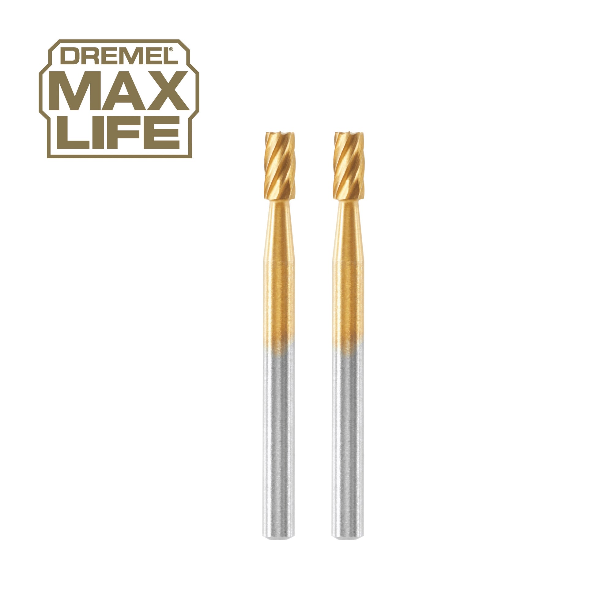 Dremel 1/8 in. Cylinder Shape High Performance Rotary Carving Bit, 2-Pack 194HP