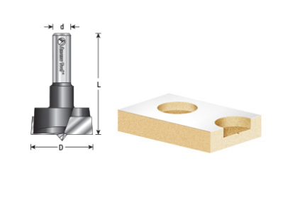 Amana Tool 35mm Economy Boring Bit R/H EB-351