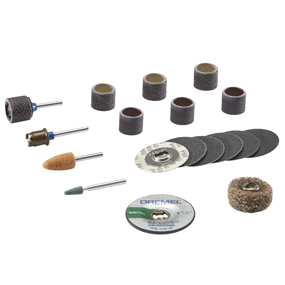 Dremel 18pc EZ Lock Sanding and Grinding Accessory Micro Kit EZ727-01
