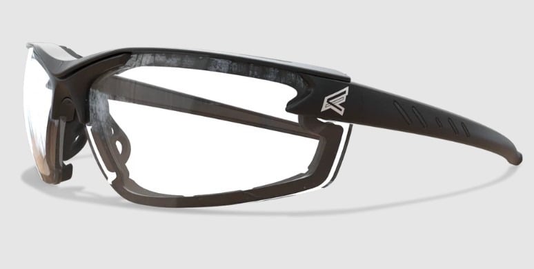 Edge Eyewear Zorge G2 - Black Frame / Vapor Shield Clear Lenses with Removable Gasket GDZ111VS-G2