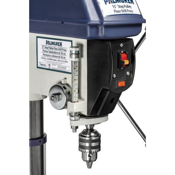 Palmgren 15" Floor Step Pulley Drill Press 9680201