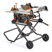 Evolution R10TBLX Multi-Material Table Saw w/ Wheeled Scissor Stand & 10 in. Blade 119-0019