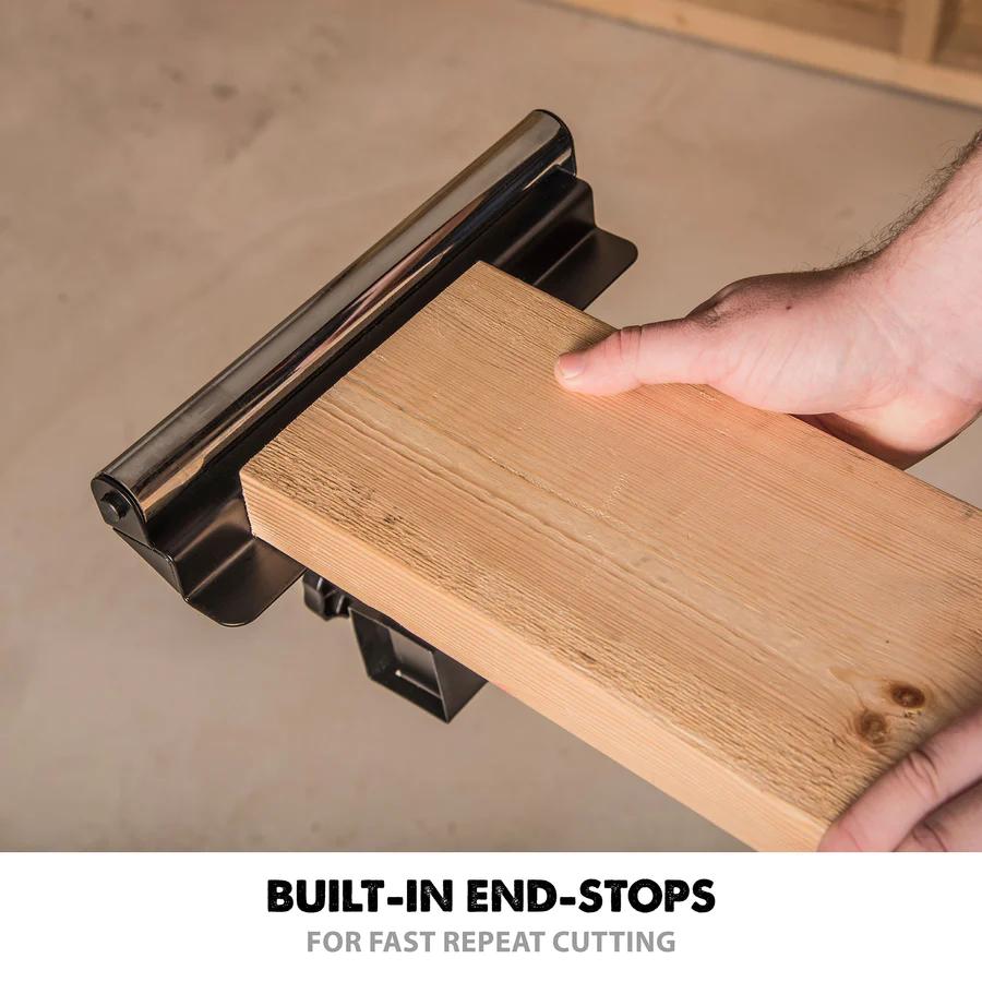 EVEVOMS1 This versatile miter saw stand is perfect for home or on-site use.
