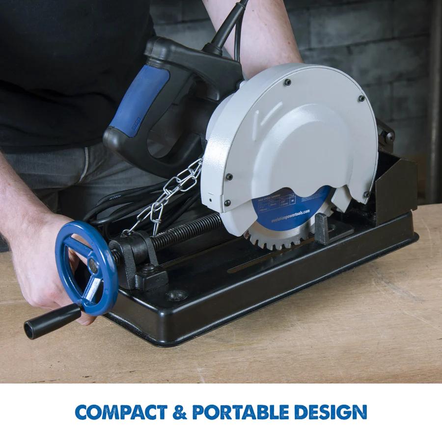 Evolution 7.25" Metal Cutting Chop Saw w/ Mild Steel Blade EVOSAW185HD