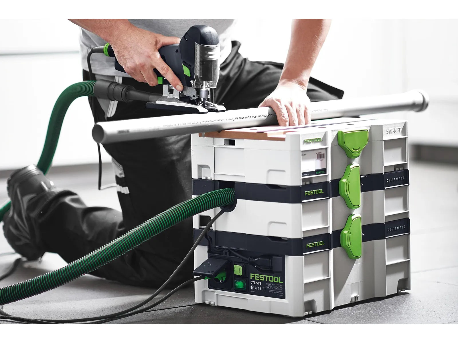 Festool CLEANTEC CT SYS 1.2 Gal. 106 CFM Compact Dust Extractor, 1000W, 120V 575280