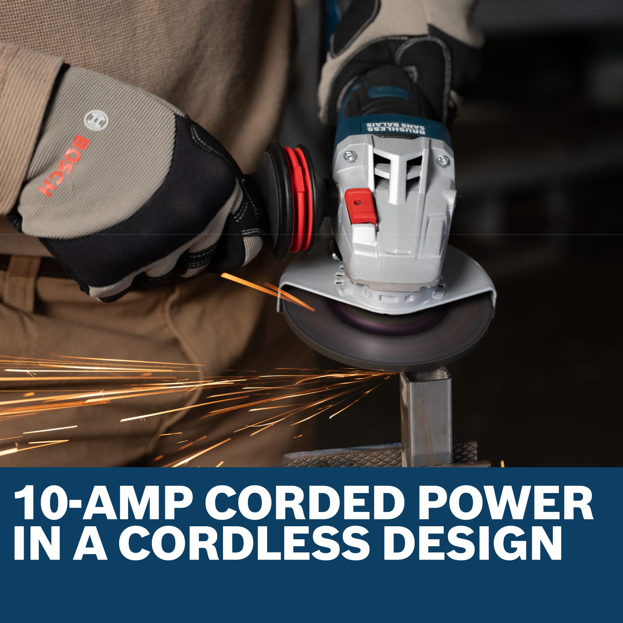 Bosch 18V 4-1/2 - 5" Angle Grinder with No Lock-On Paddle Switch (Bare Tool) GWS18V-11PSN