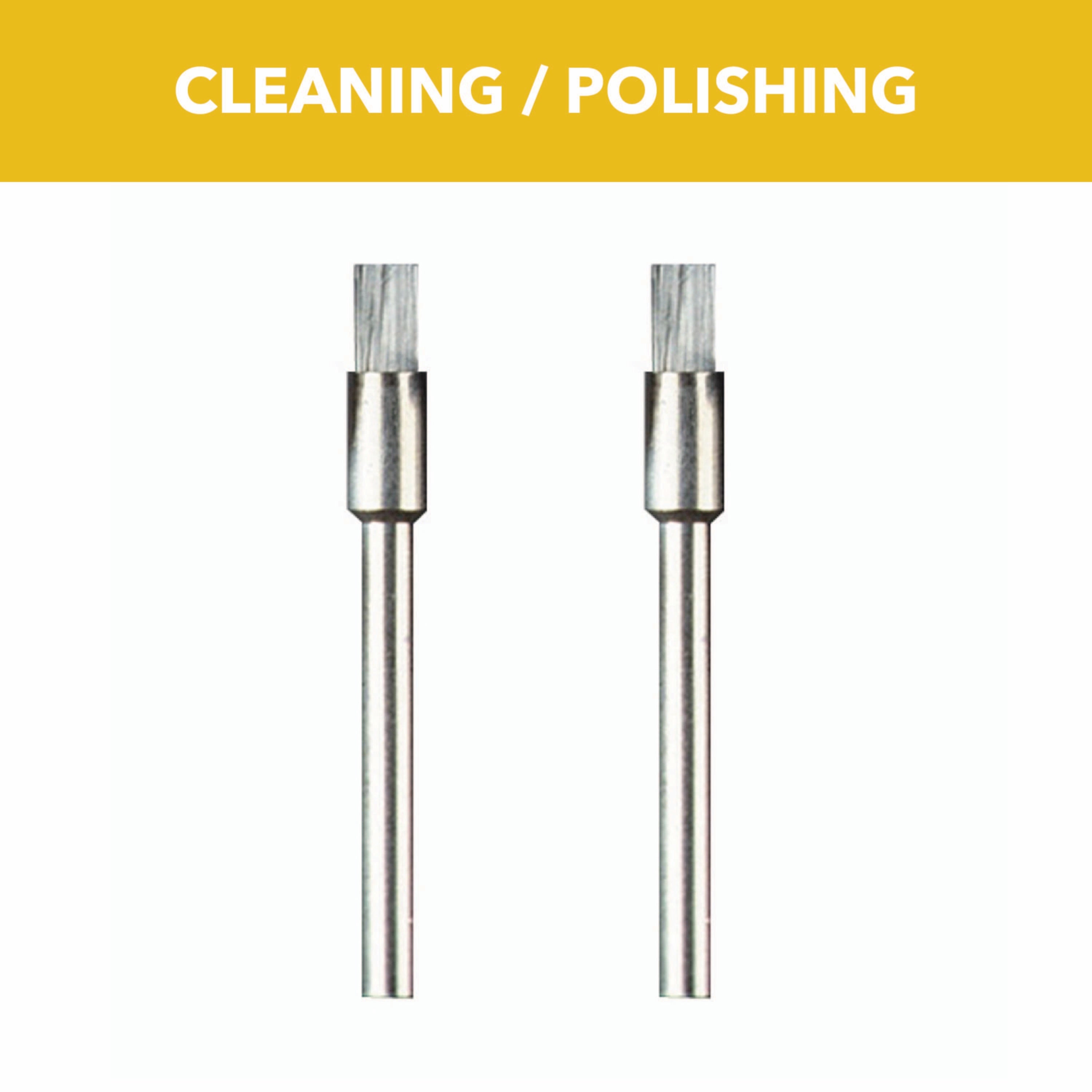 1/8 in. Carbon Steel Brushes, 2 Pack