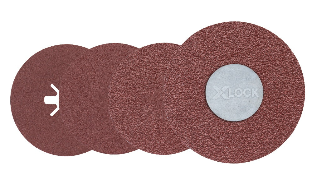 Bosch 25 pc 4-1/2" 24G X-Lock Coarse Grit Abrasive Fiber Discs FBX4524