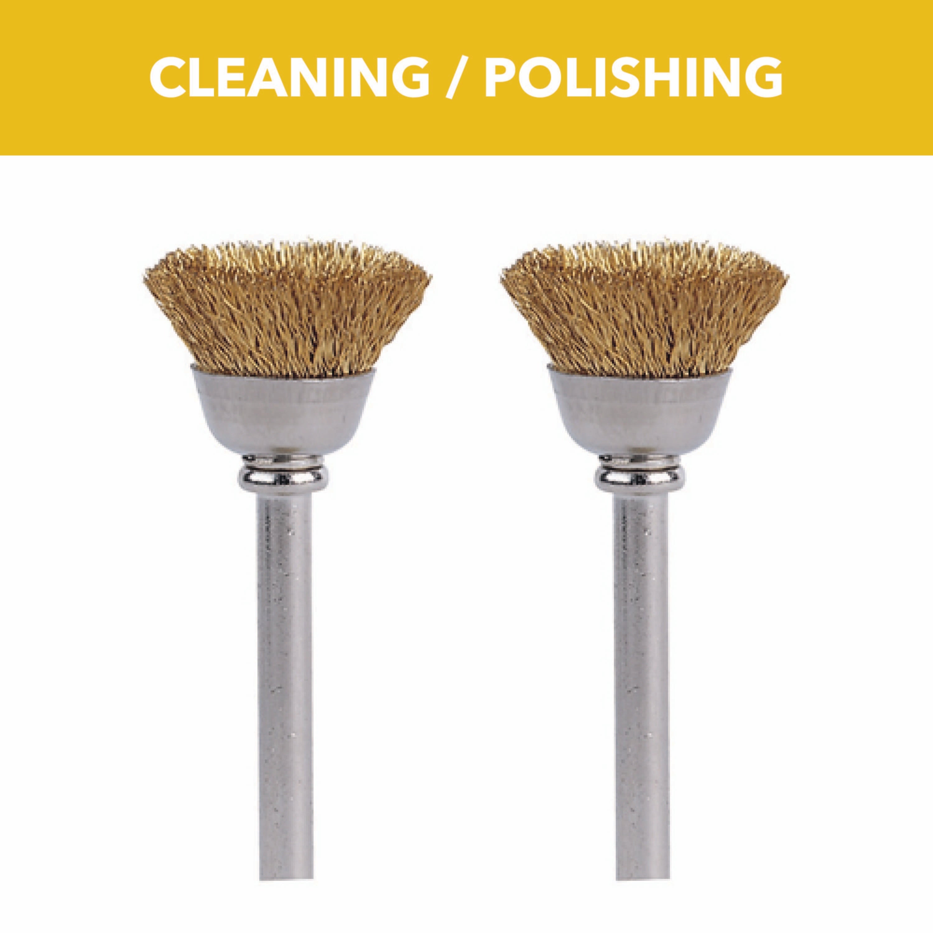 1/2 in. Brass Brushes, 2-Pack