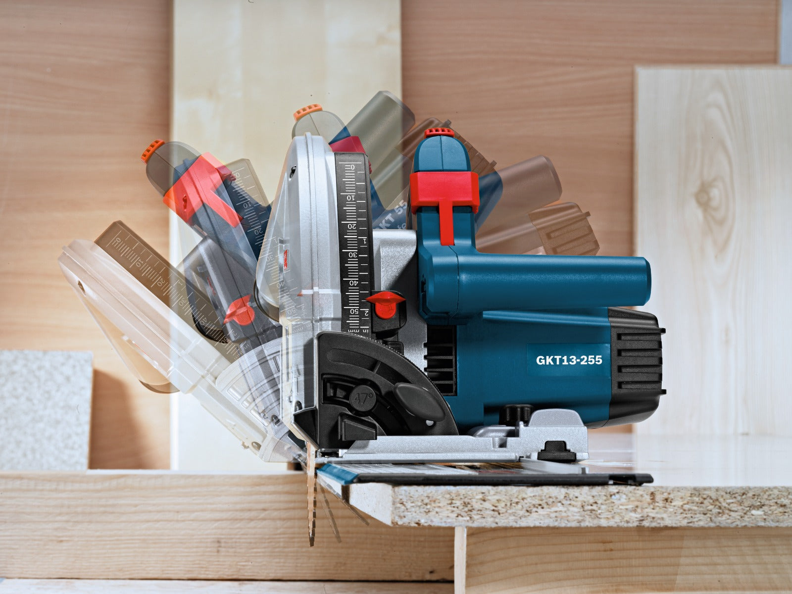 Bosch 6-1/2" Track Saw w/ L-Boxx-4 GKT13-225L