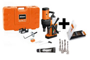 Fein 1-1/2" Magnetic Drill JME MAGSPEED 150 KIT w/ 6 TCT Cutters + 2" HSS Twist Drill Bit Set + 10 oz. Cutting Paste 72732462090KIT