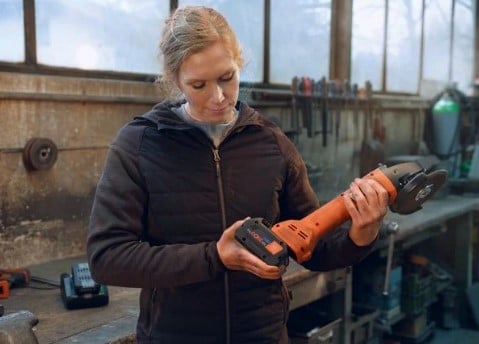 Fein 5 in. Cordless Angle Grinder w/ Slide Switch CCG 18-125-10 AS 71220262120