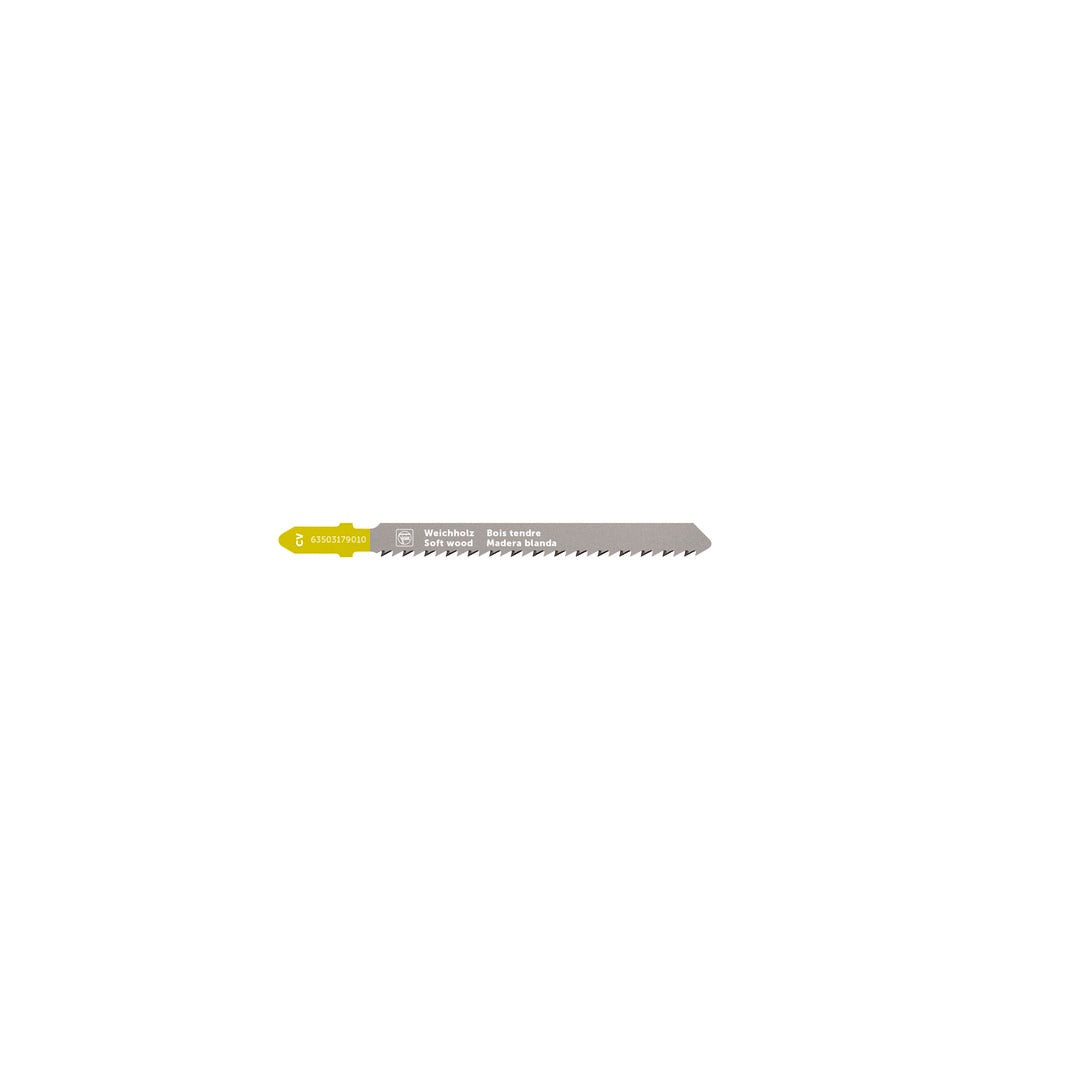 Fein 3 in. Chrome-Vanadium T-Shank Jigsaw Blade 10 TPI - 5pk 63503179010