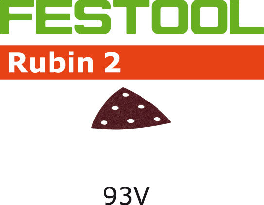 Festool Rubin 2 40G Delta Sanding Sheet STF V93/6, 50-Pack 499161