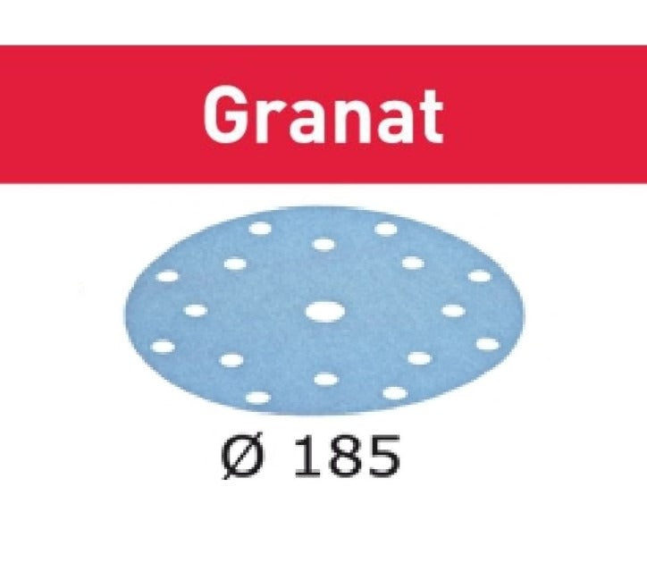 Festool Granat Abrasive Disc 185 mm 16 hole P150 497184
