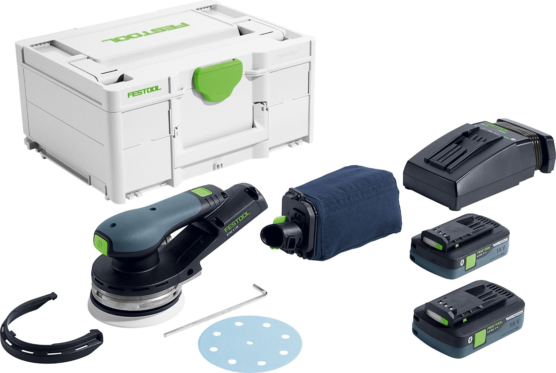 Festool 5 in. Cordless Random Orbital Sander ETSC 2 125 4.0 I-Plus 577738