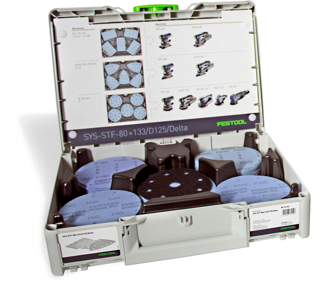 Festool 5 in. Granat Net Set SYS3-STF D125 GR NET-Set 578146
