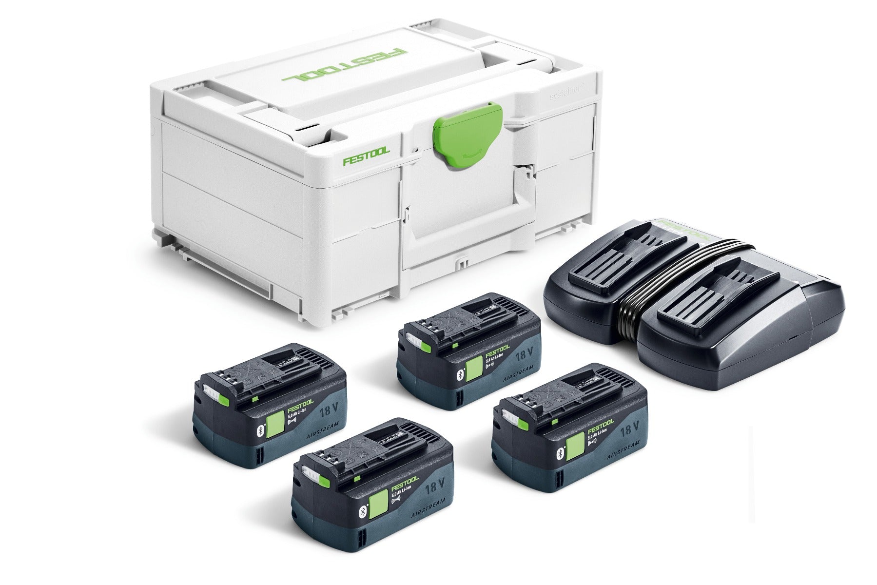 Festool 4x5.0Ah Battery Set SYS 18V 4x5.0/TCL6DUO US 578201