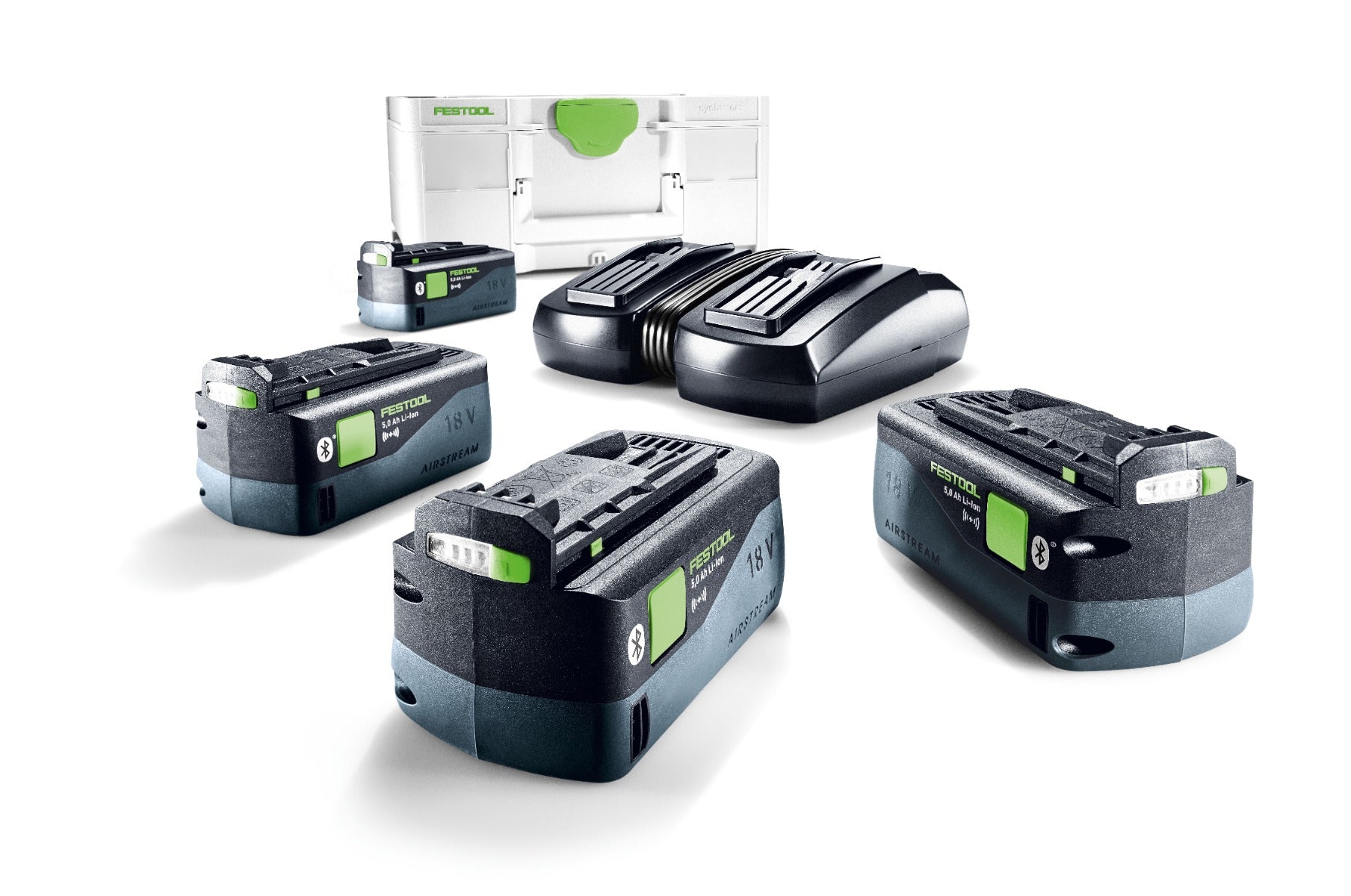 Festool 4x5.0Ah Battery Set SYS 18V 4x5.0/TCL6DUO US 578201