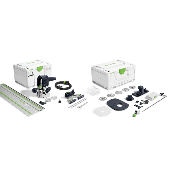 Festool Plunge Router OF 1010 w/ Accessory Kit + 32" Guide Rail REBQ-Set+FS 578308KIT