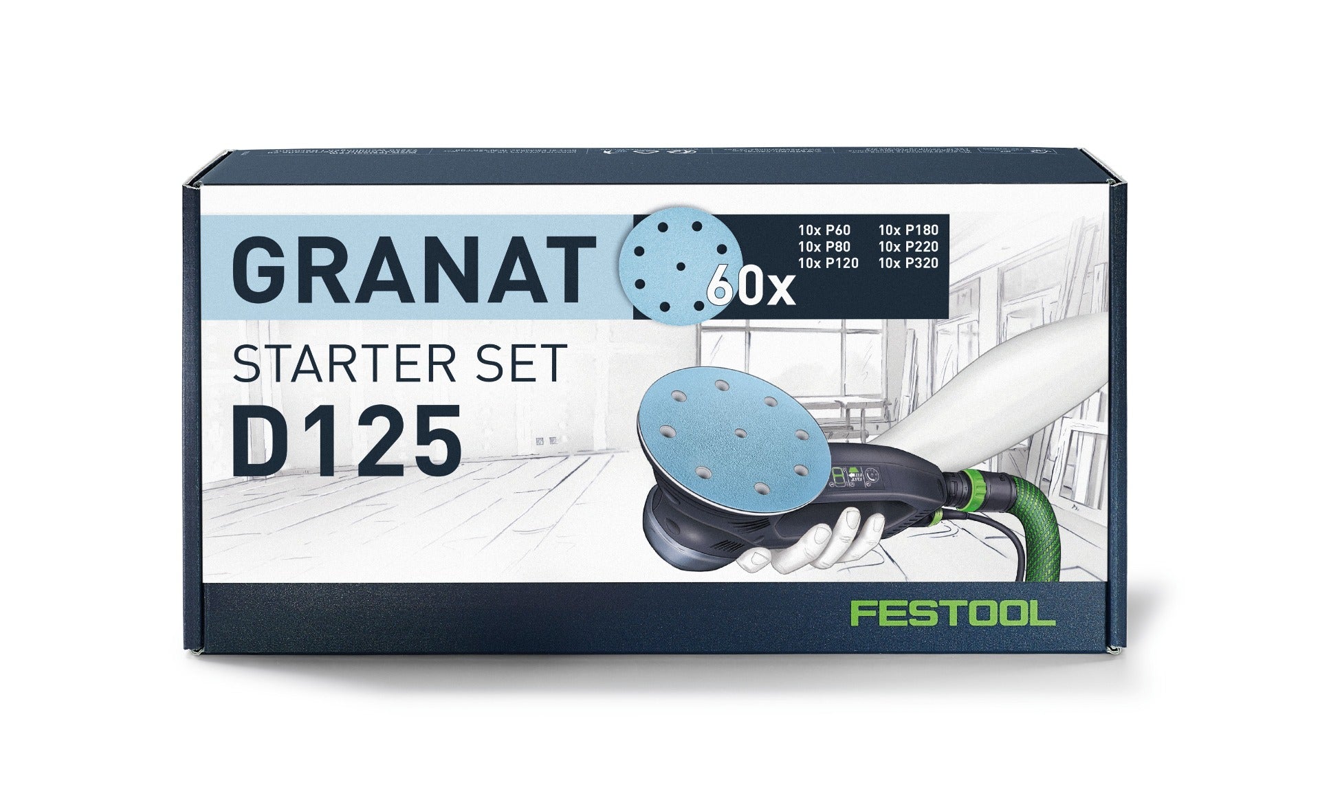 Festool 5 in. Granat Starter Set D125 GR-Set 578668