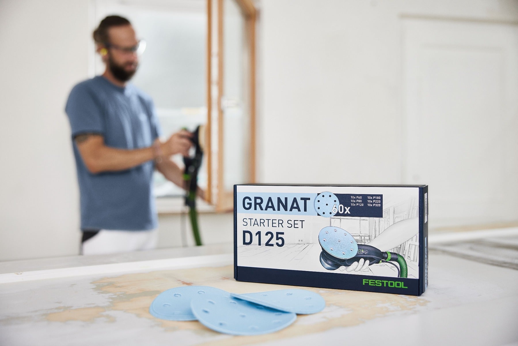 Festool 5 in. Granat Starter Set D125 GR-Set 578668
